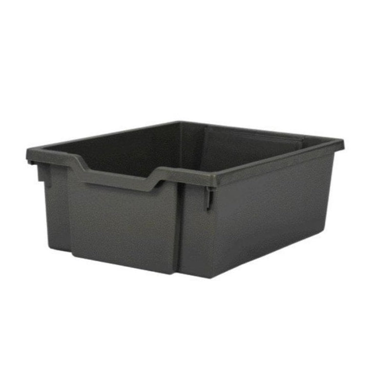 15 Litre Deep Plastic Storage Tray – Gratnells-Gratnells-Charcoal Grey-GRDCG-Plastic Box Shop