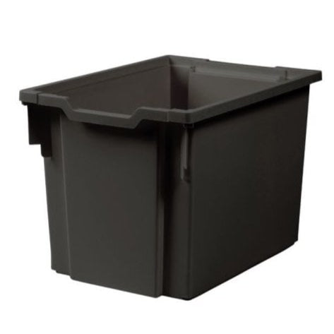 Pack of 5 x 30L Jumbo Plastic Storage Boxes-Gratnells-Black-GR30P5BLK-Plastic Box Shop