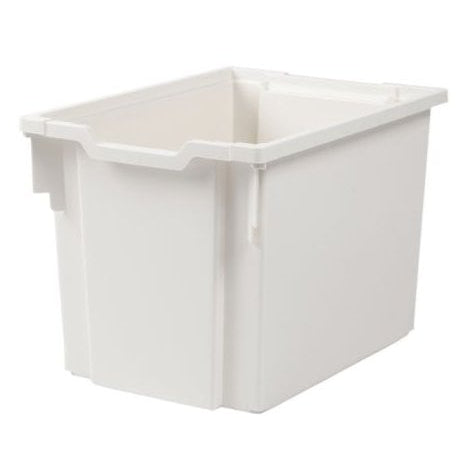 Pack of 5 x 30L Jumbo Plastic Storage Boxes-Gratnells-White-GR30P5WHT-Plastic Box Shop