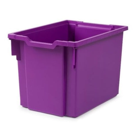 Pack of 5 x 30L Jumbo Plastic Storage Boxes-Gratnells-Plum Purple-GR30P5PUR-Plastic Box Shop