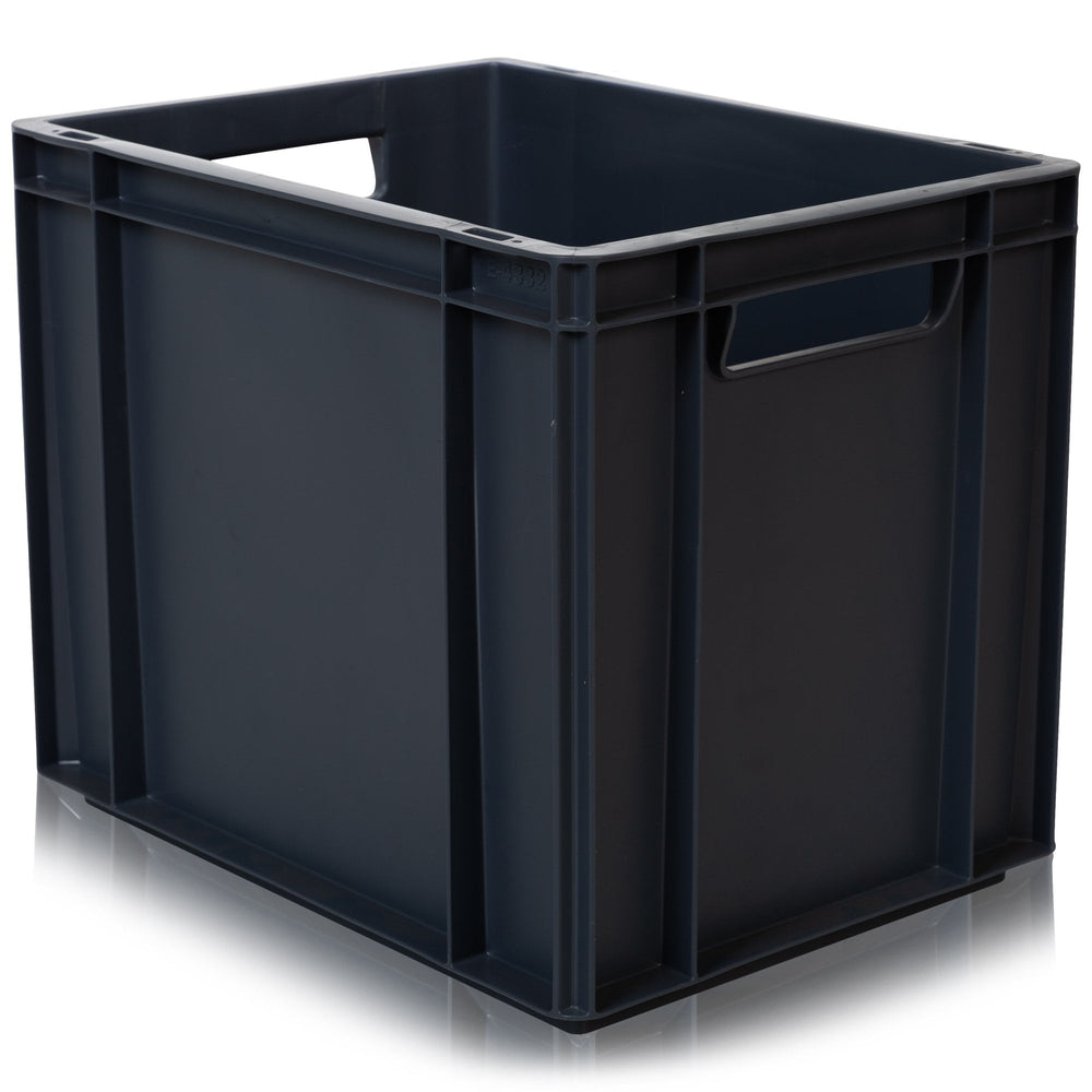 30 Litre Euro Stacking Container (40x30) - Grey-BS-Plastic Box Shop