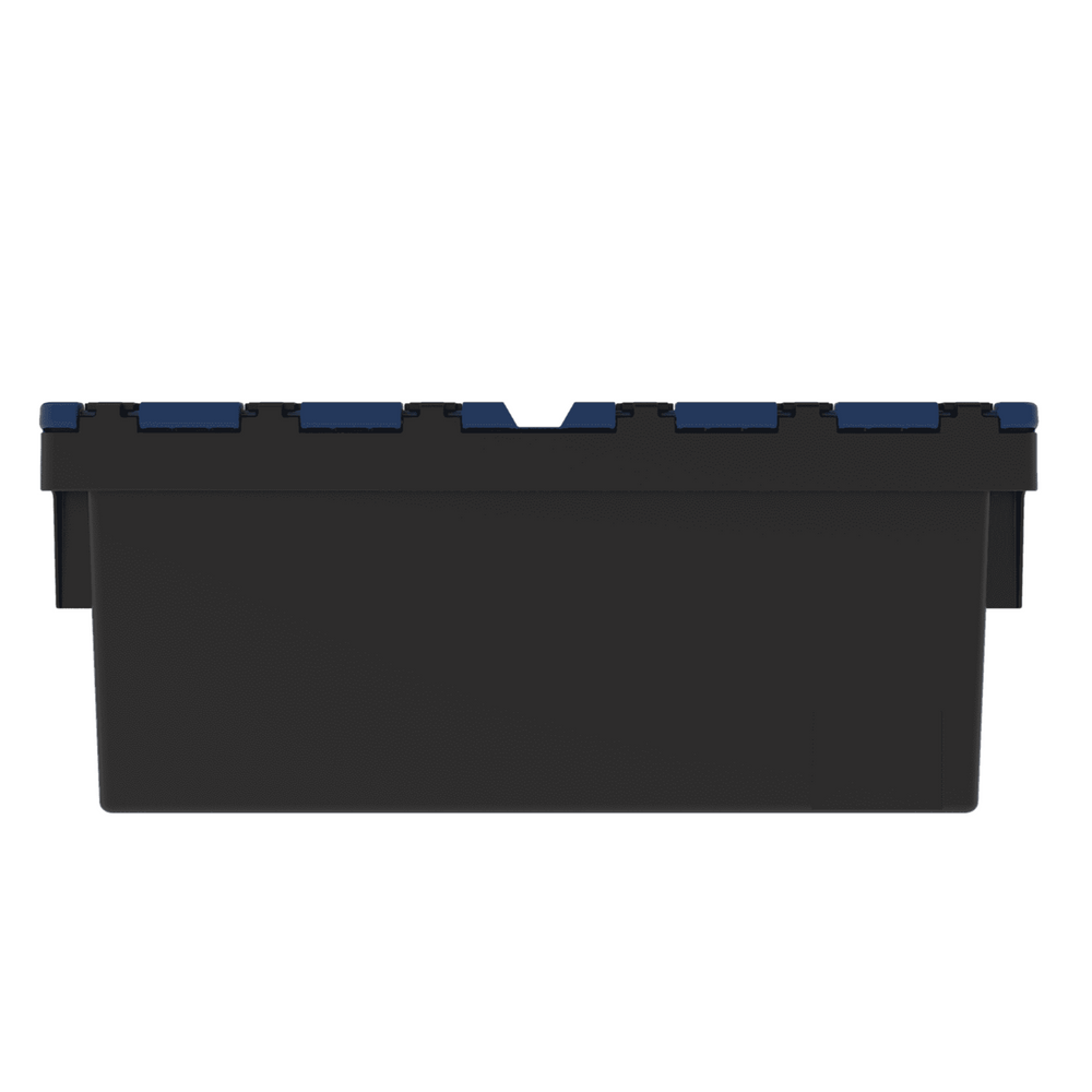 Pack of 4 x 44L Attached Lid ALC Containers (250mm high)-LH-Plastic Box Shop