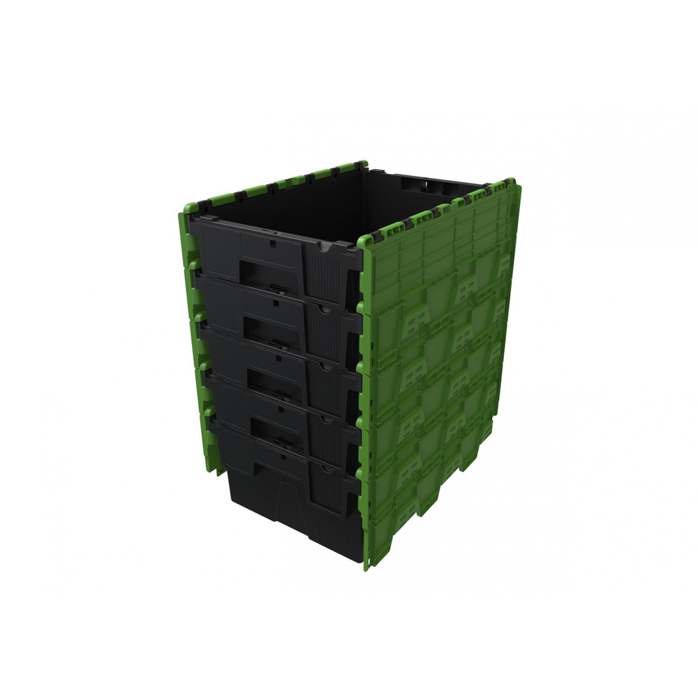 Pallet of 85 x 44 Litre Attached Lid ALC Containers (250mm high)-LH-Plastic Box Shop