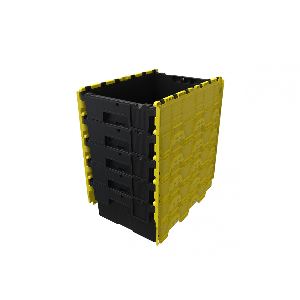 Pallet of 85 x 44 Litre Attached Lid ALC Containers (250mm high)-LH-Plastic Box Shop