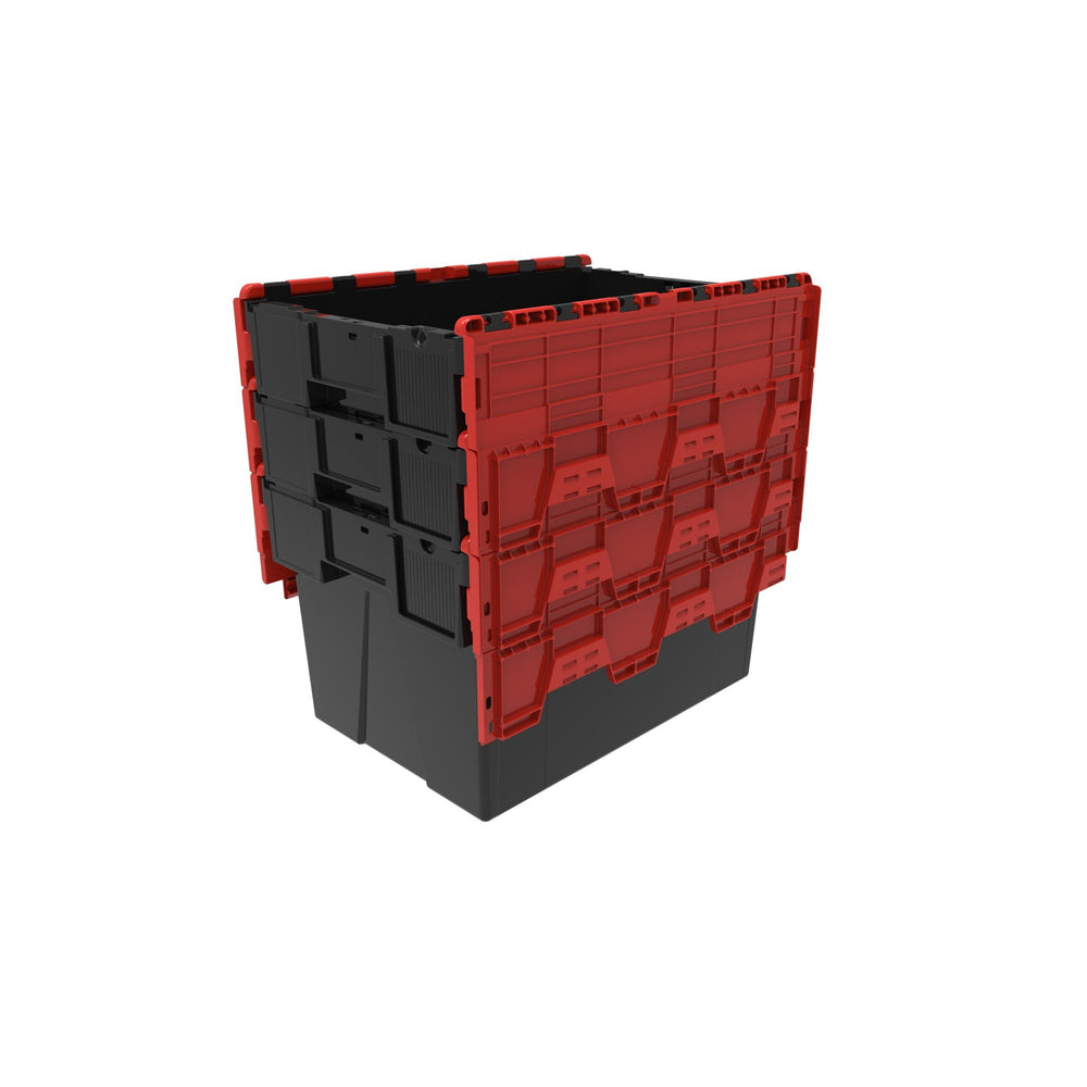 Pallet of 85 x 65 Litre Attached Lid ALC Containers (365mm high)-LH-Plastic Box Shop