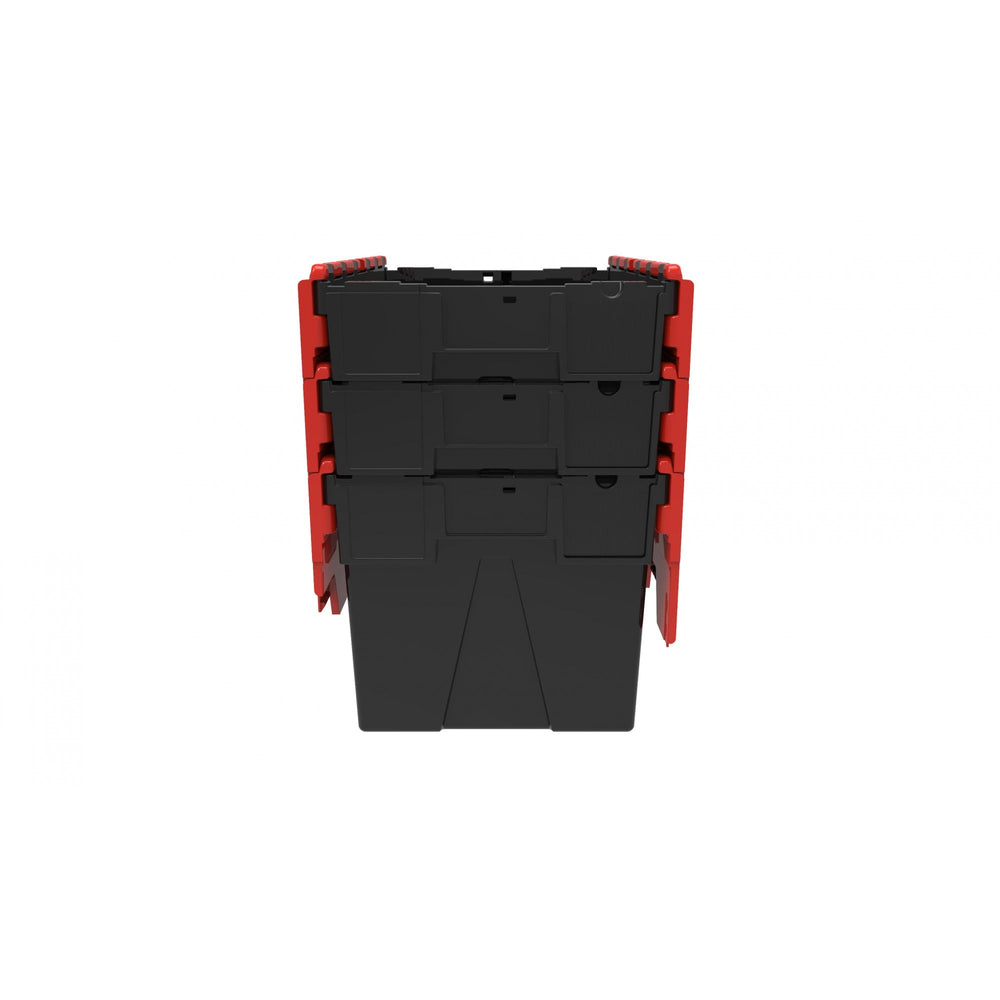Pallet of 85 x 65 Litre Attached Lid ALC Containers (365mm high)-LH-Plastic Box Shop