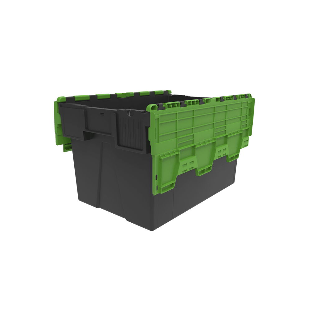 Pallet of 85 x 65 Litre Attached Lid ALC Containers (365mm high)-LH-Plastic Box Shop