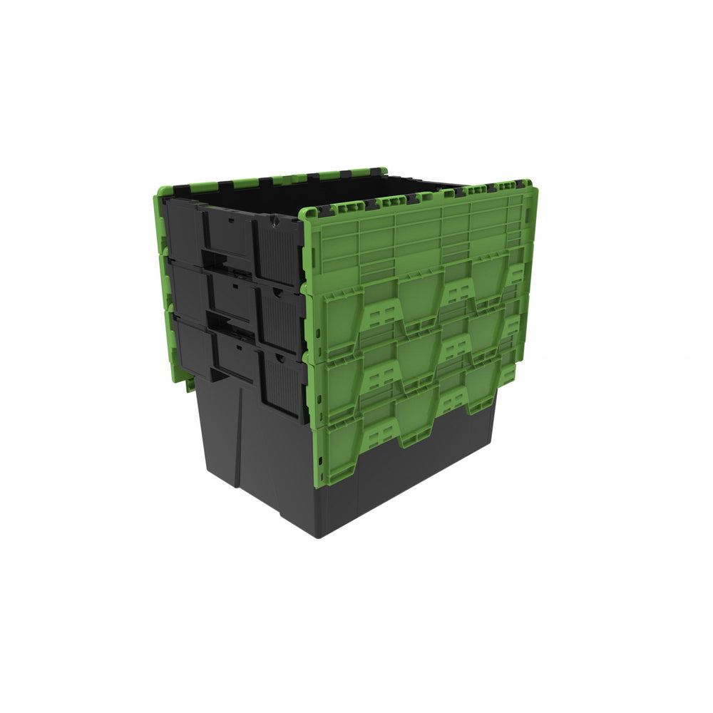 Pallet of 85 x 65 Litre Attached Lid ALC Containers (365mm high)-LH-Plastic Box Shop