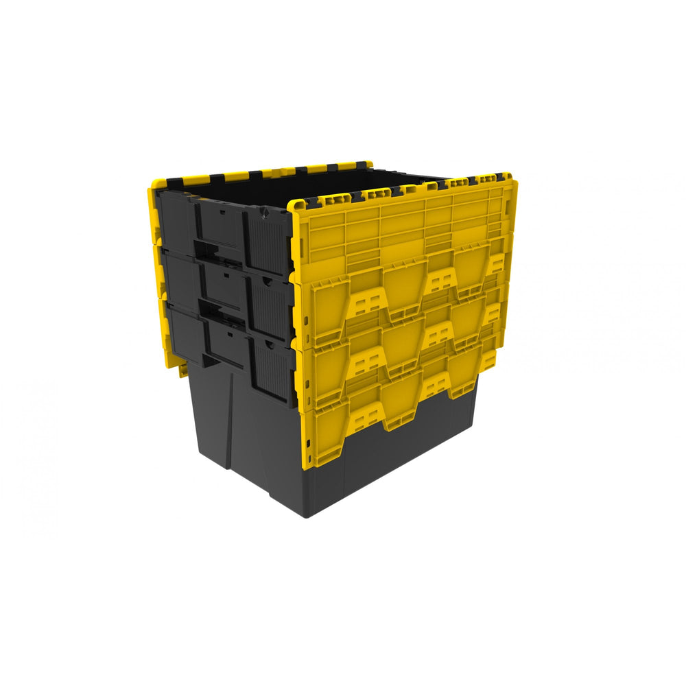 Pallet of 85 x 65 Litre Attached Lid ALC Containers (365mm high)-LH-Plastic Box Shop