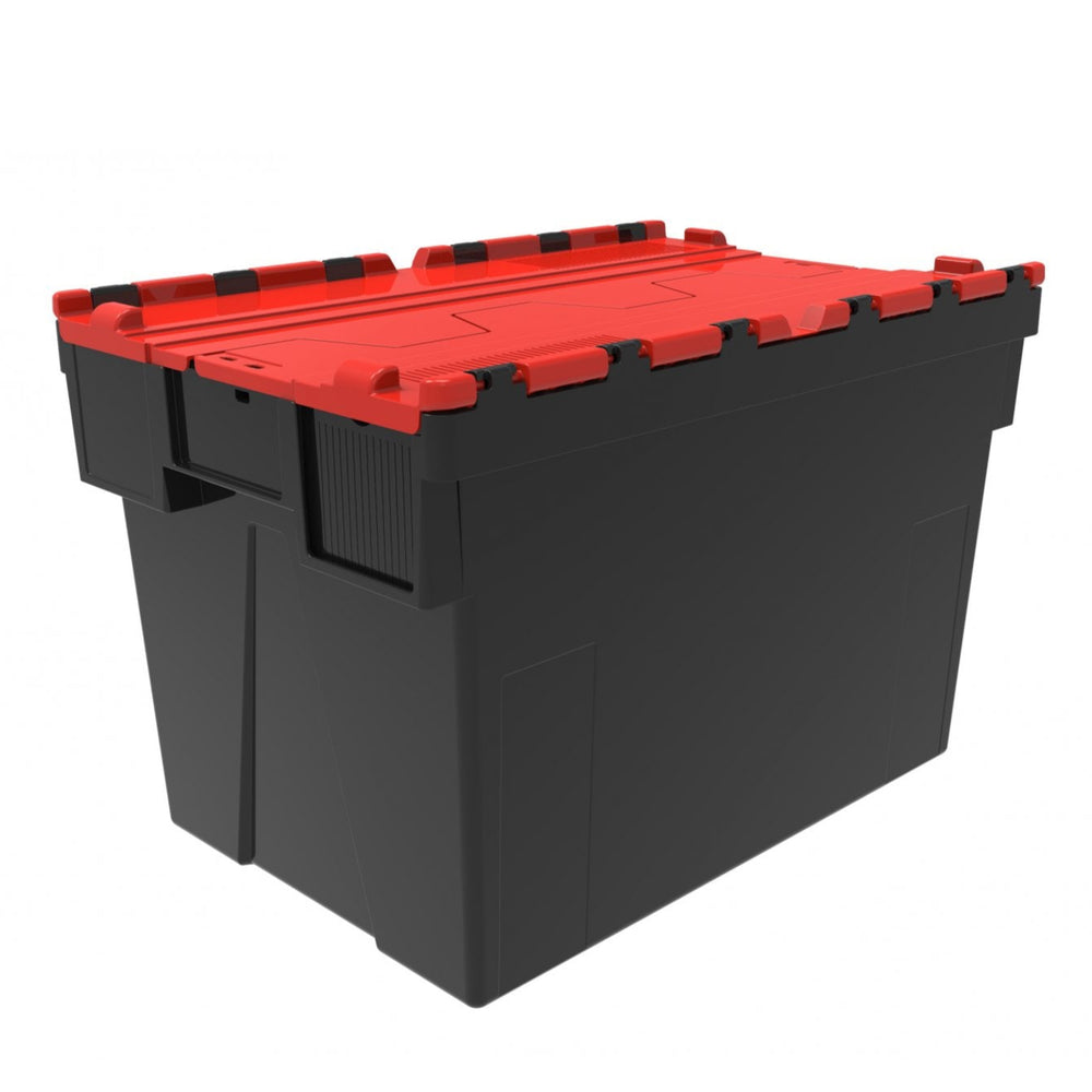 Pack of 2 x 80L Attached Lid ALC Containers (400mm high)-LH-Plastic Box Shop