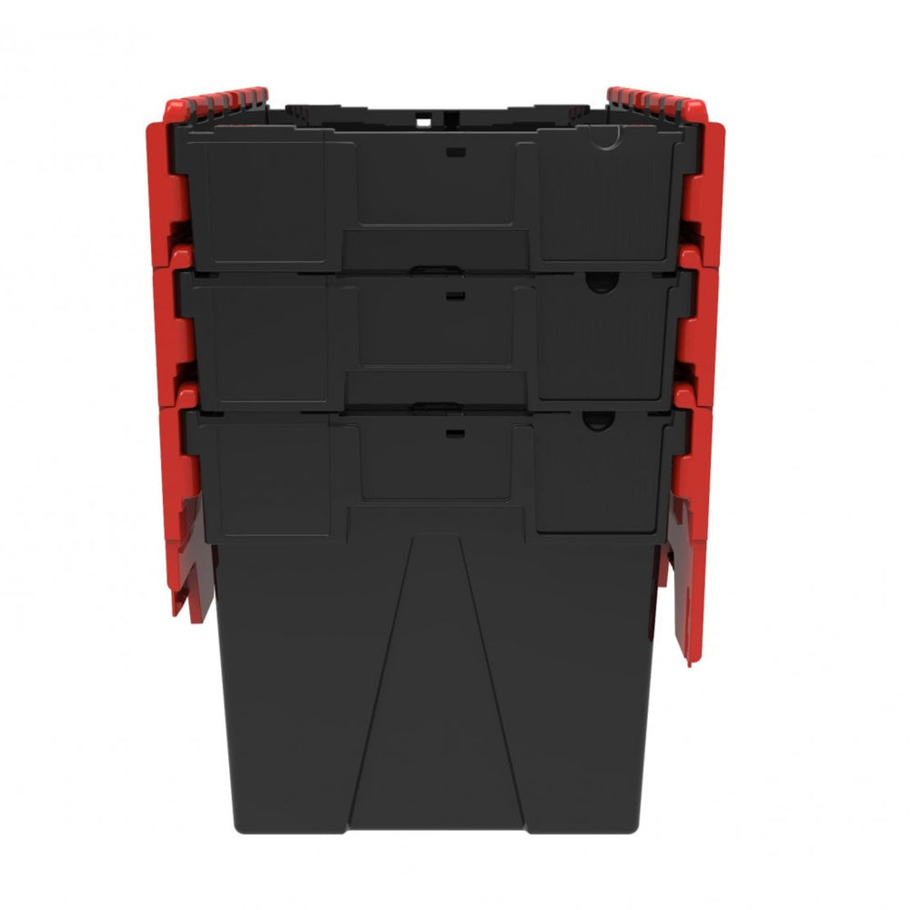 Pallet of 80 x 80 Litre Attached Lid ALC Containers (400mm high)-LH-Plastic Box Shop