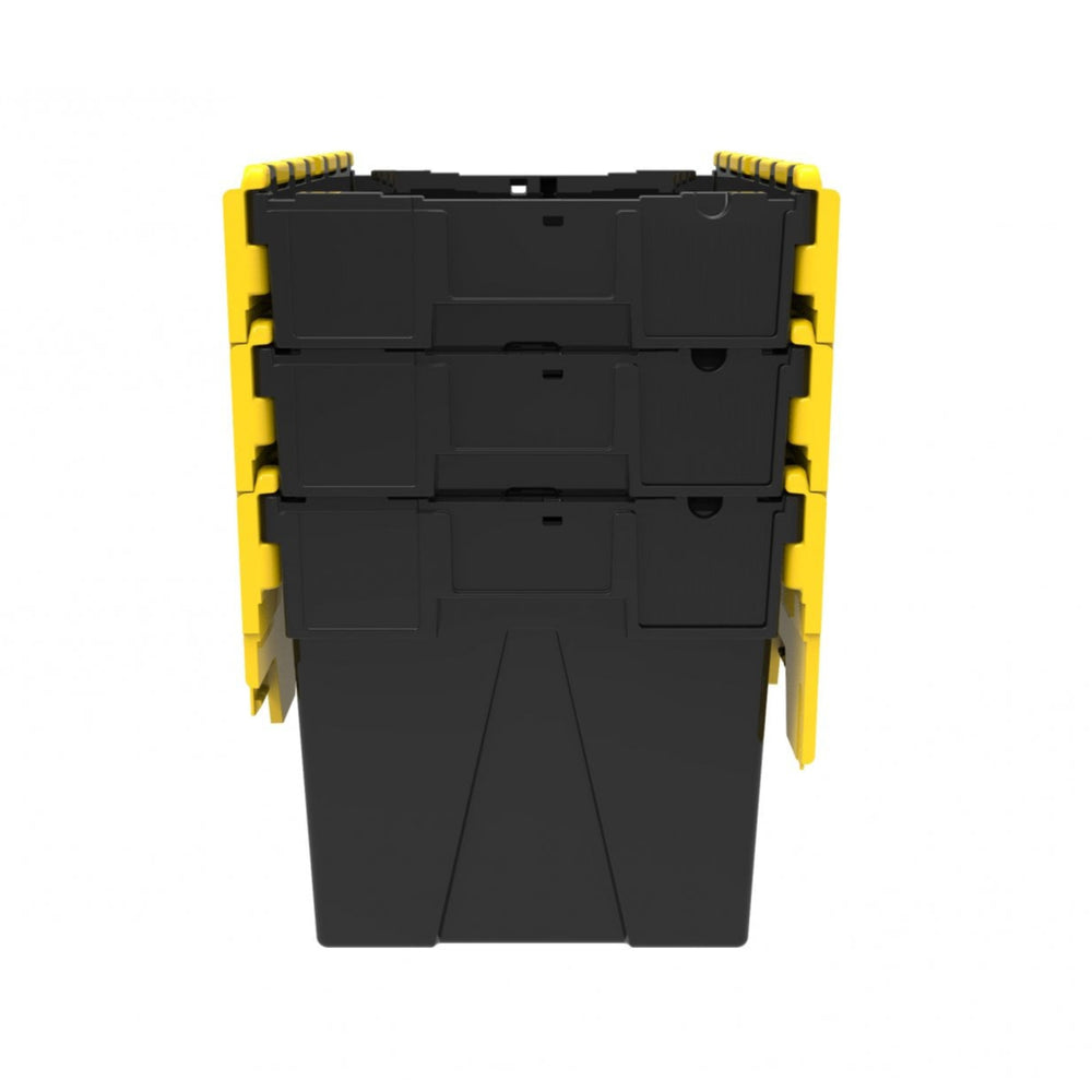 Pallet of 80 x 80 Litre Attached Lid ALC Containers (400mm high)-LH-Plastic Box Shop