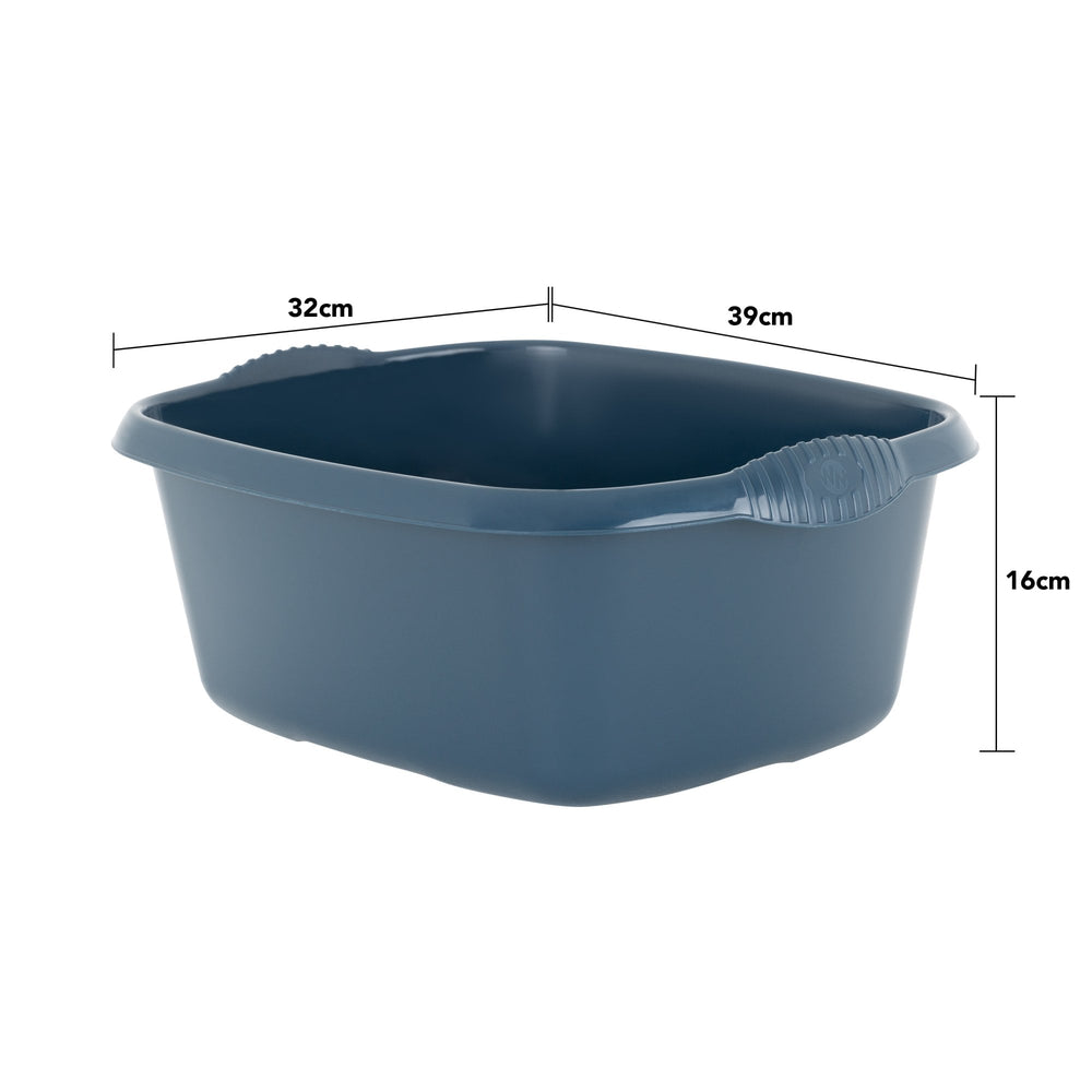 38cm Casa Rectangular Plastic Washing Up Bowl-Wham-Plastic Box Shop