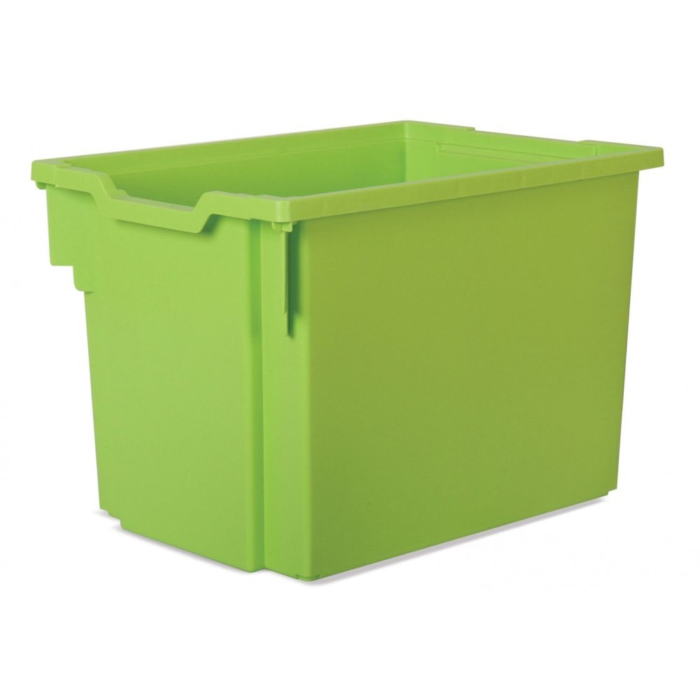 Pack of 5 x 30L Jumbo Plastic Storage Boxes-Gratnells-Lime-GR30P5LIM-Plastic Box Shop