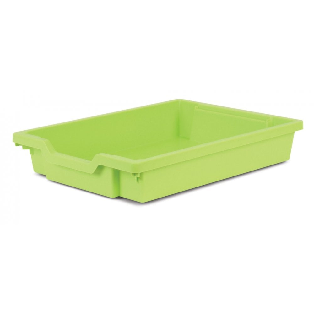 7.5 Litre Shallow Plastic Storage Tray – Gratnells-Gratnells-Lime-GRSLIM-Plastic Box Shop