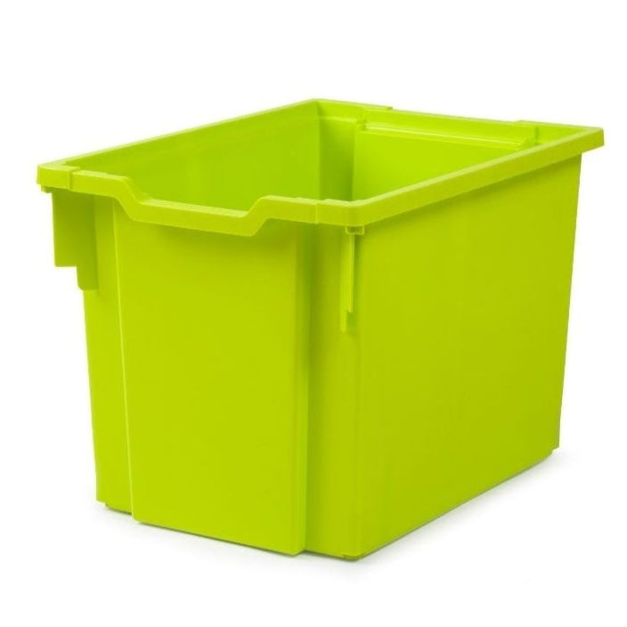Pack of 5 x 30L Jumbo Plastic Storage Boxes-Gratnells-Lime Jolly-GR30P5LJ-Plastic Box Shop