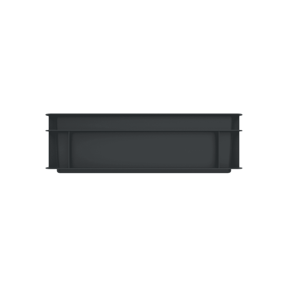 10.9 Litre Grey Euro Stacking Container 400×300-LH-Plastic Box Shop