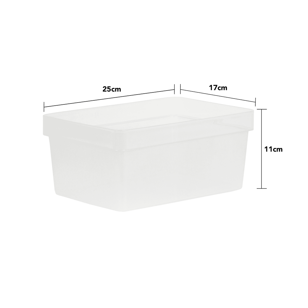 1.01 Studio Stack Box & Lid Deep - Clear-Wham-Plastic Box Shop