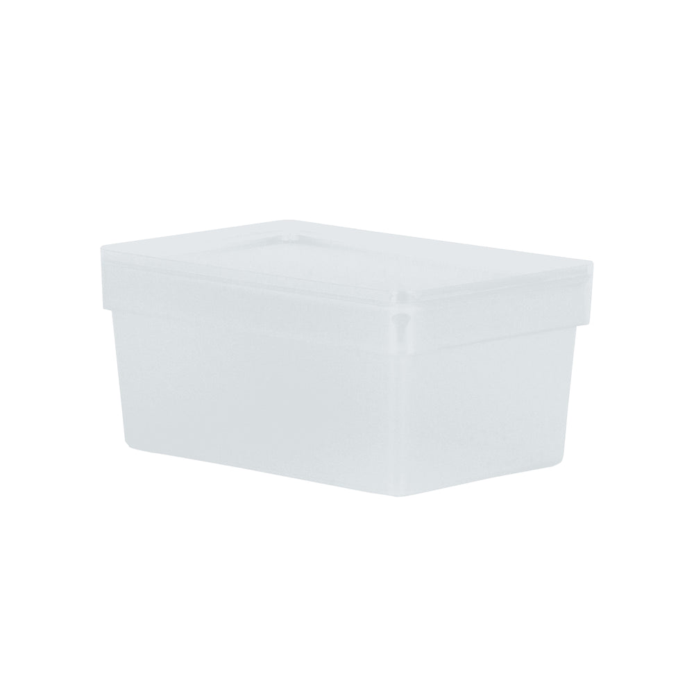 1.01 Studio Stack Box & Lid Deep - Clear-Wham-Plastic Box Shop