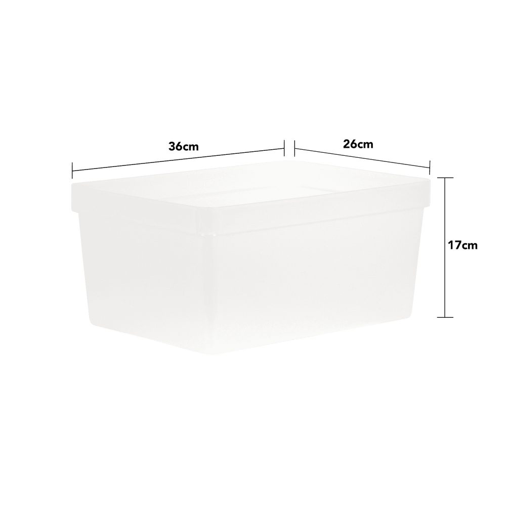 2.01 Studio Stack A4 Box & Lid Deep - Clear-Wham-Plastic Box Shop