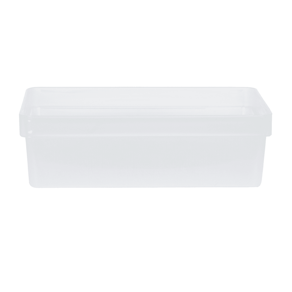 2.02 Studio Stack A4 Box & Lid Shallow - Clear-Wham-Plastic Box Shop