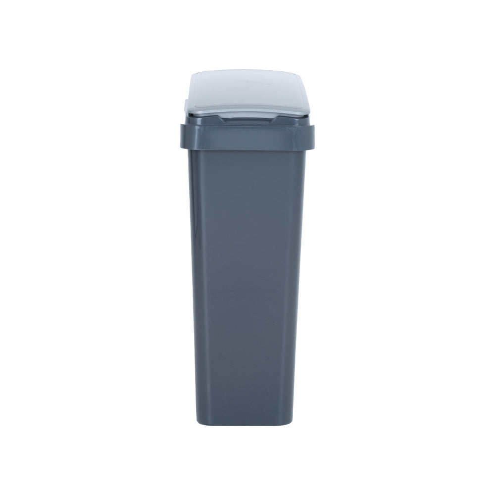 Studio Kitchen Slimline Bin-Wham-Midnight/Silver-WMSKSBMID-Plastic Box Shop