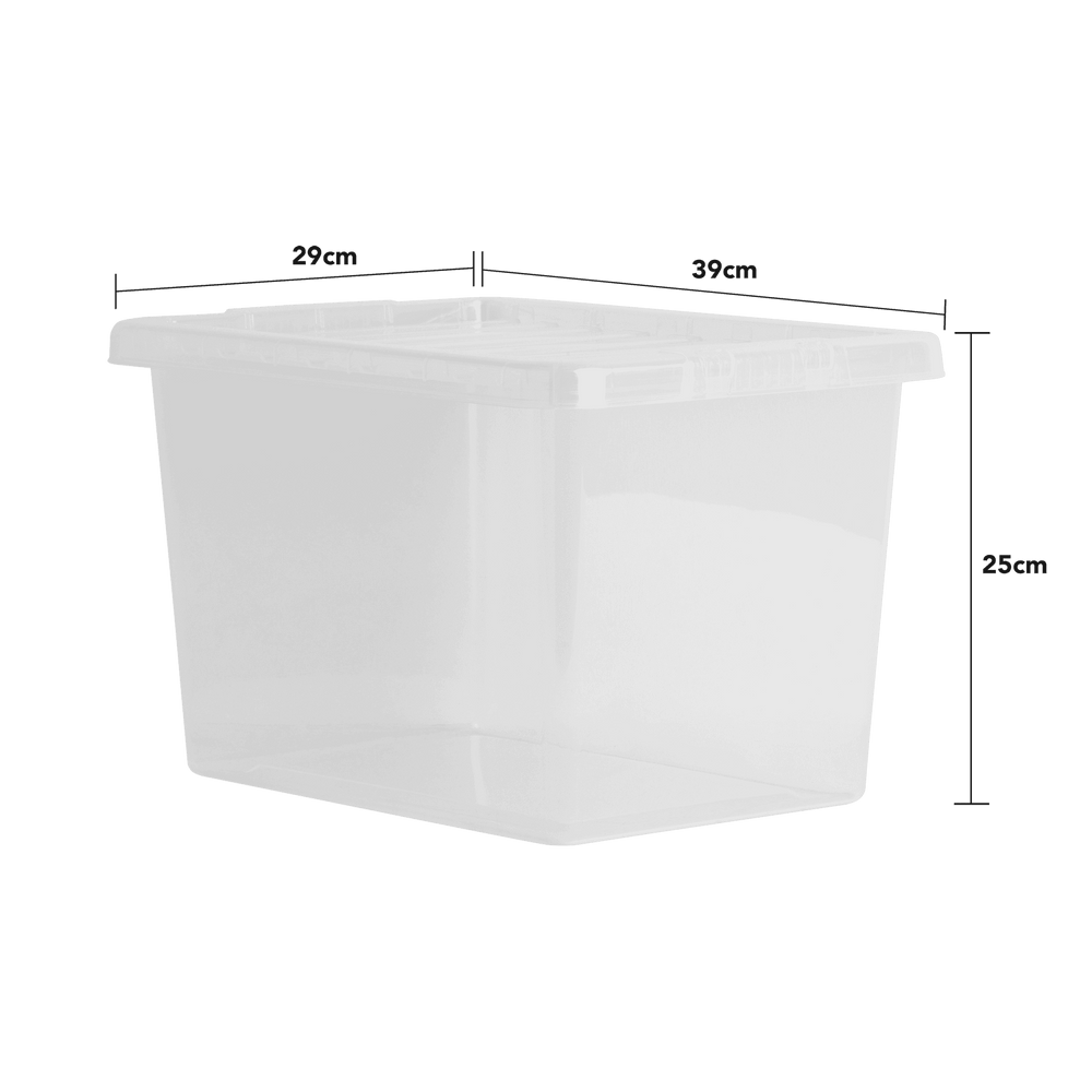 Pallet of 500 x 20L Crystal Plastic Storage Boxes with Lids-Wham-Plastic Box Shop