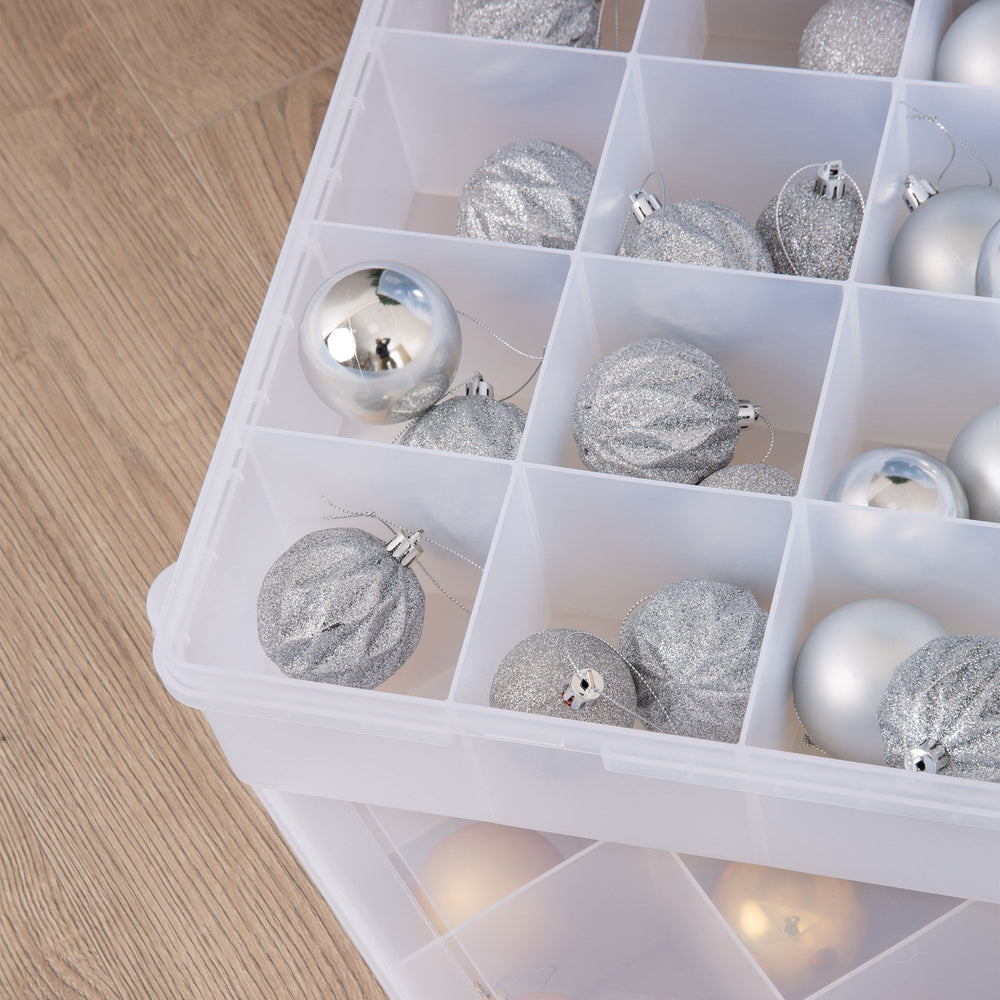Wham Pack of 2 x Large Organiser Boxes with 24 Divisions-Wham-Plastic Box Shop