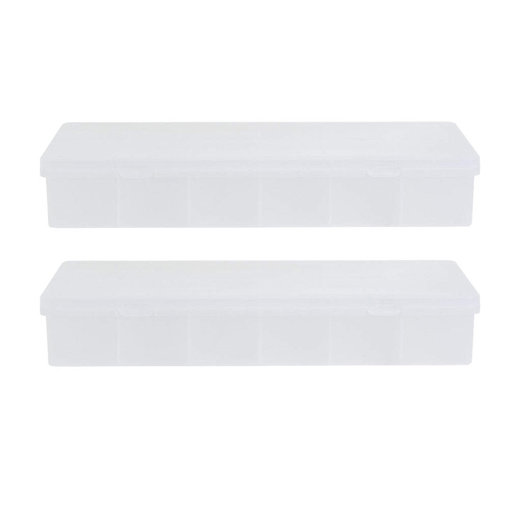 Wham Pack of 2 x Large Organiser Boxes with 24 Divisions-Wham-Plastic Box Shop