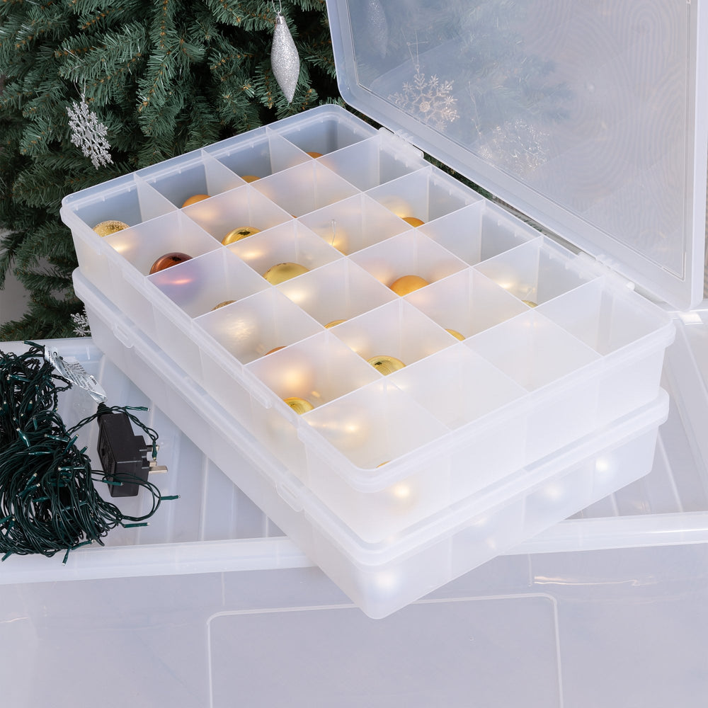 Wham Festive 3 Piece Tree & 2 Bauble Storage Boxes-Wham-Plastic Box Shop