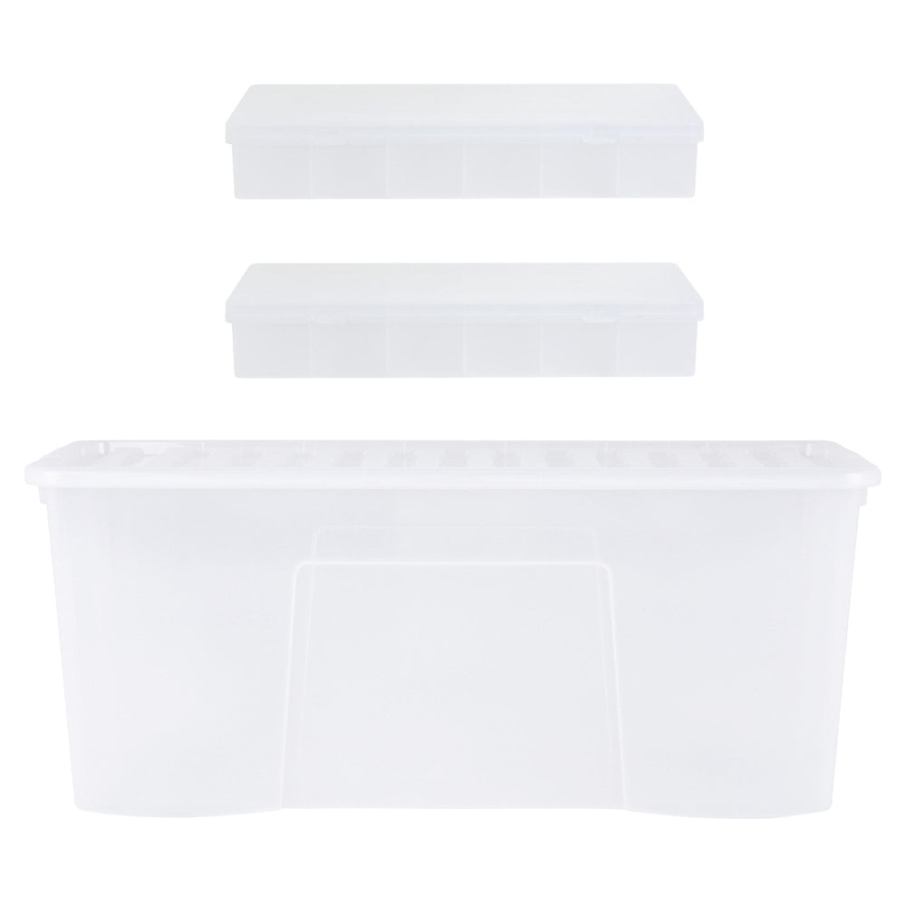 Wham Festive 3 Piece Tree & 2 Bauble Storage Boxes-Wham-Plastic Box Shop