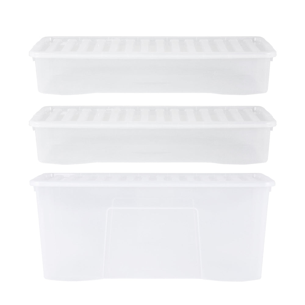 Wham Festive 3 Piece Tree & 2 Decoration Storage Boxes Clear-Wham-Plastic Box Shop