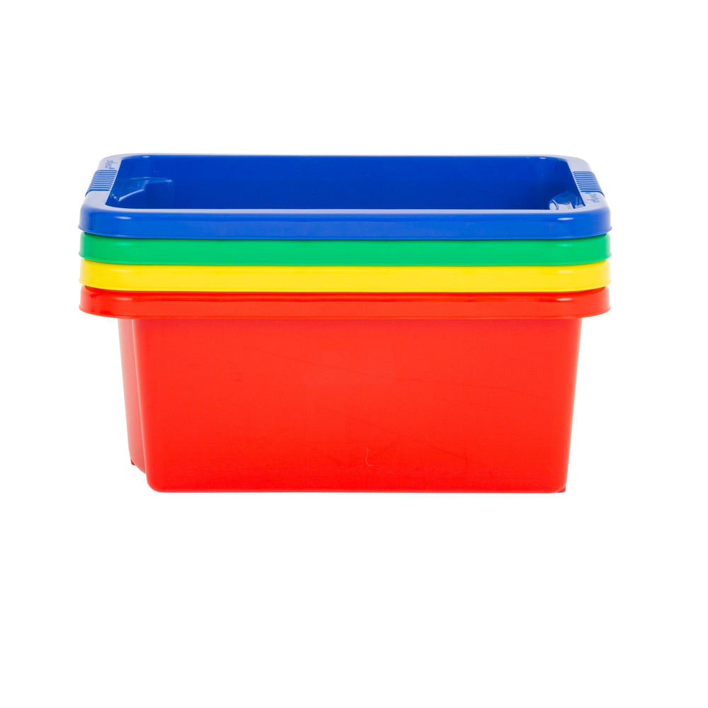 Pack of 4 - 16 Litre Wham Stack & Store Plastic Boxes-Wham-Plastic Box Shop