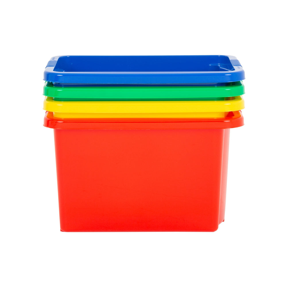 Pack of 4 - 24 Litre Wham Stack & Store Plastic Boxes-Wham-Plastic Box Shop