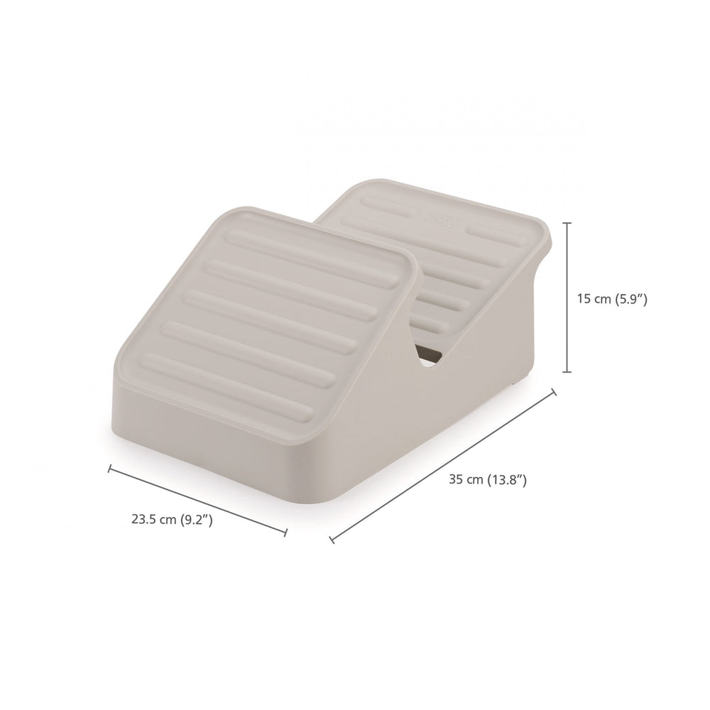 Shoe-In Space-saving Ecru Shoe Rack-Joseph Joseph-Plastic Box Shop