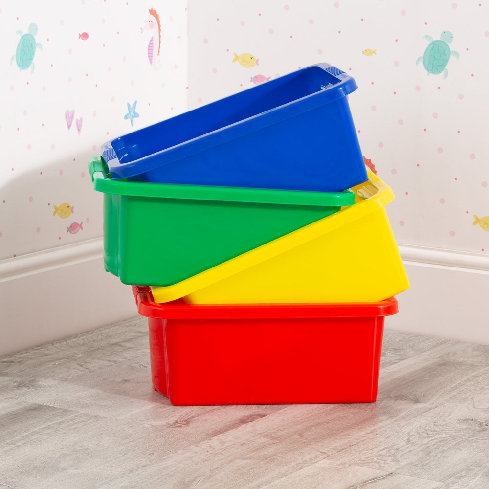 Pack of 4 - 16 Litre Wham Stack & Store Plastic Boxes-Wham-Plastic Box Shop