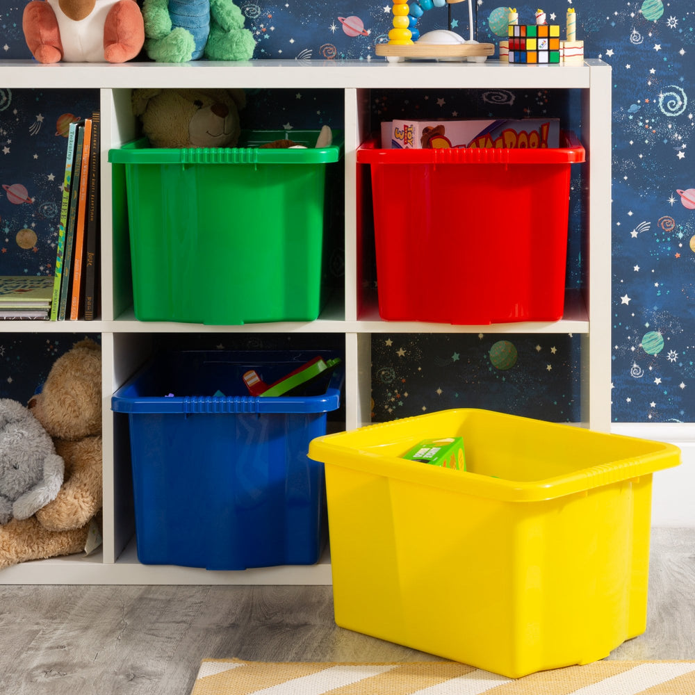 Pack of 4 - 24 Litre Wham Stack & Store Plastic Boxes-Wham-Plastic Box Shop