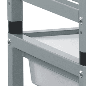Dynamis Square Tube Connector Kit-Gratnells-Plastic Box Shop