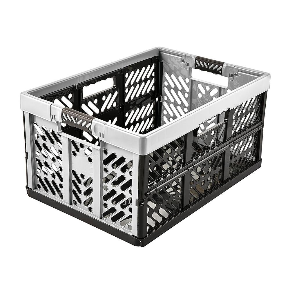 Ben 45 Litre Plastic Folding Box with Soft Grip Handles-Keeeper-Plastic Box Shop