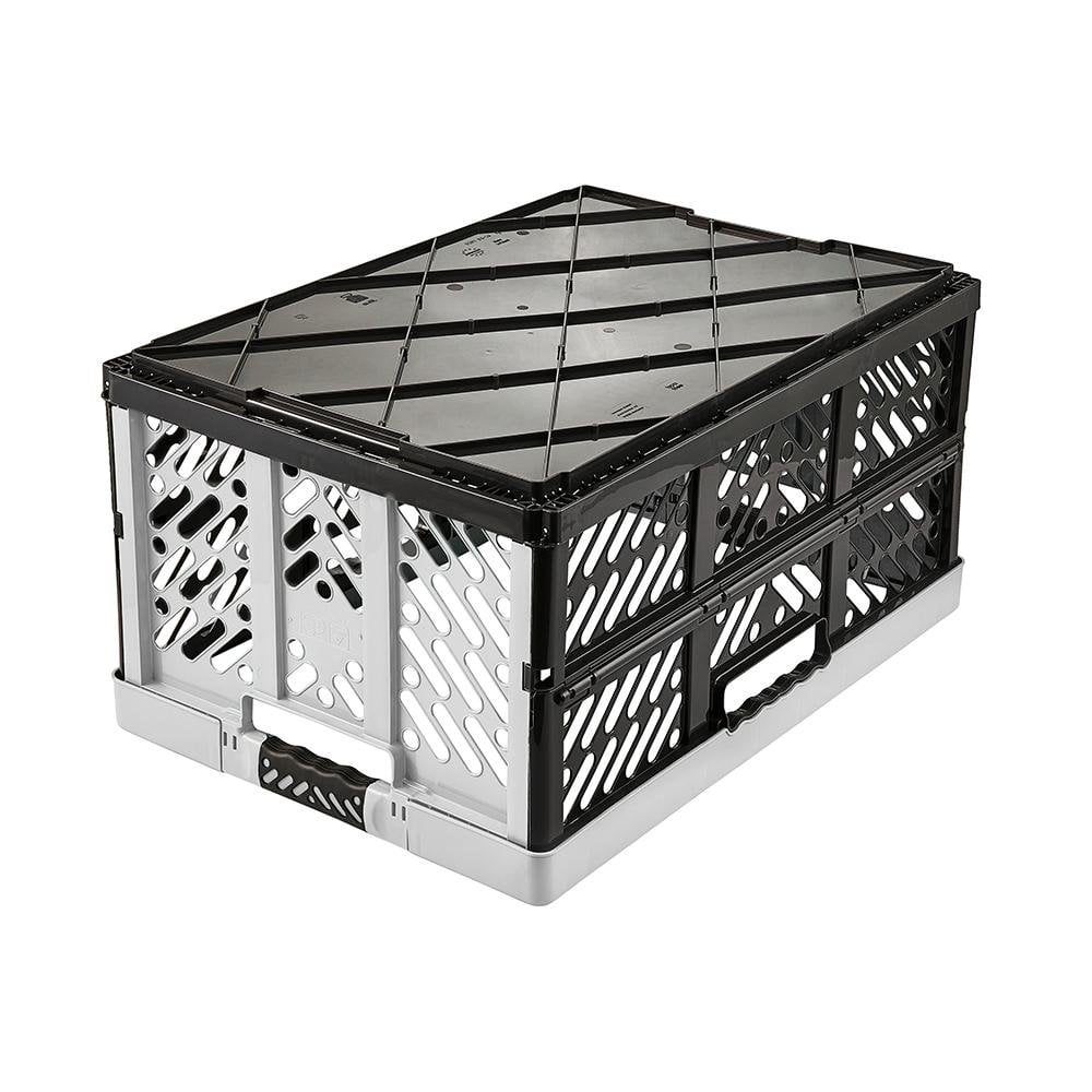 Ben 45 Litre Plastic Folding Box with Soft Grip Handles-Keeeper-Plastic Box Shop