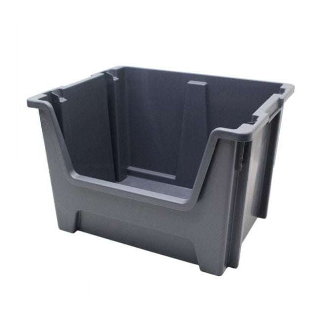 Pallet of 100 - XSTORE Plastic Picking/Stacking Boxes - Grey-XL-Plastic Box Shop