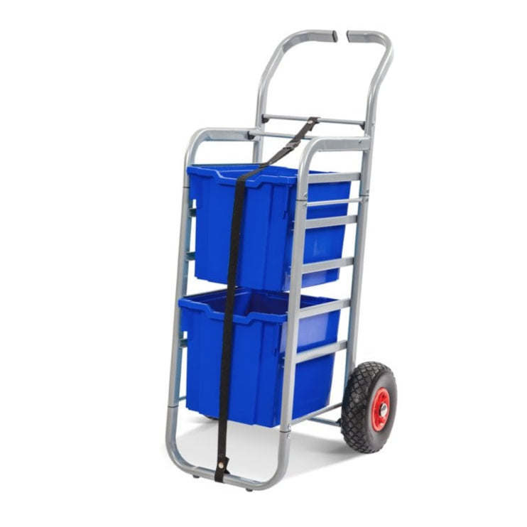 All Terrain Trolley with 2 Jumbo Boxes-Gratnells-Royal Blue-GRRSET054406-Plastic Box Shop