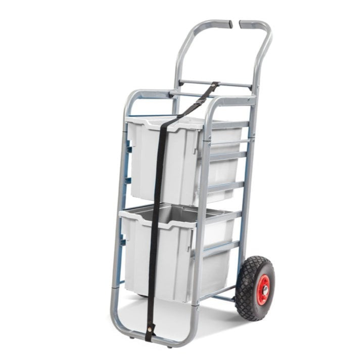All Terrain Trolley with 2 Jumbo Boxes-Gratnells-Light Grey-GRRSET054419-Plastic Box Shop