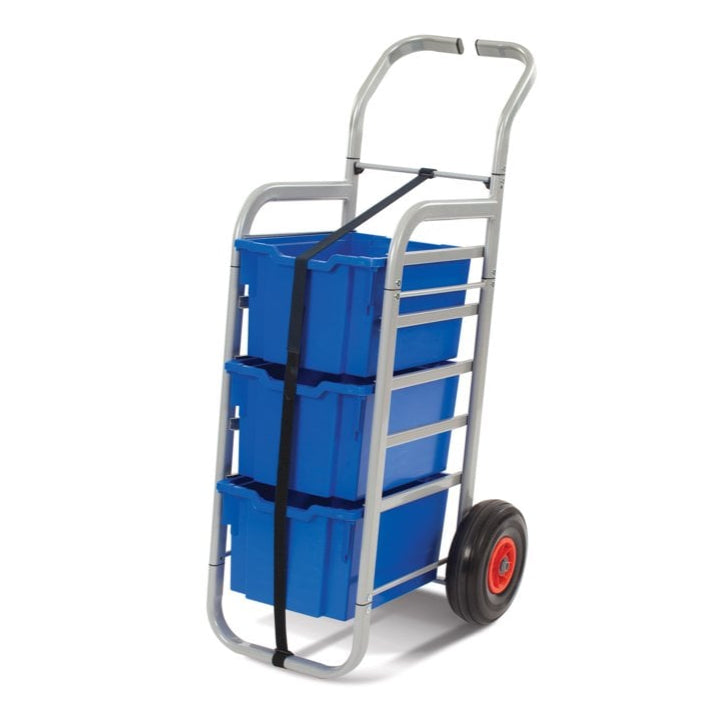 All Terrain Trolley with 3 Extra Deep Boxes-Gratnells-Royal Blue-GRRSET014406-Plastic Box Shop