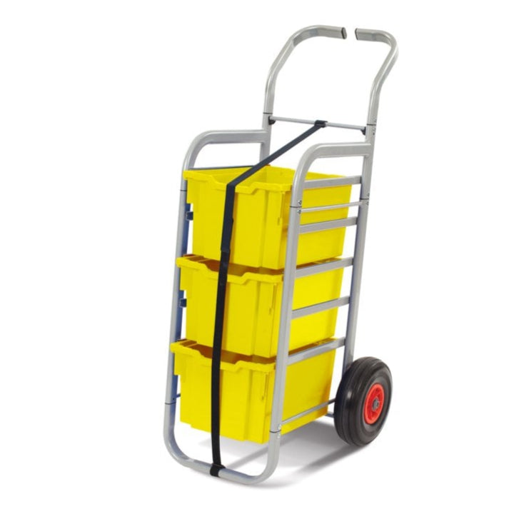 All Terrain Trolley with 3 Extra Deep Boxes-Gratnells-Sunshine Yellow-GRRSET014402-Plastic Box Shop