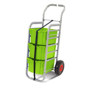 All Terrain Trolley with 3 Extra Deep Boxes-Gratnells-Lime Jolly-GRRSET014436-Plastic Box Shop
