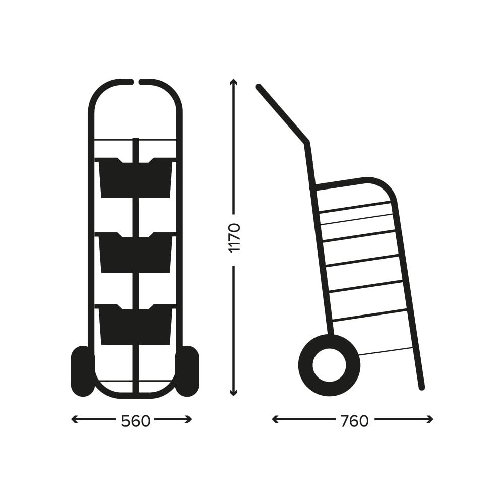 All Terrain Trolley with 3 Deep Boxes-Gratnells-Plastic Box Shop