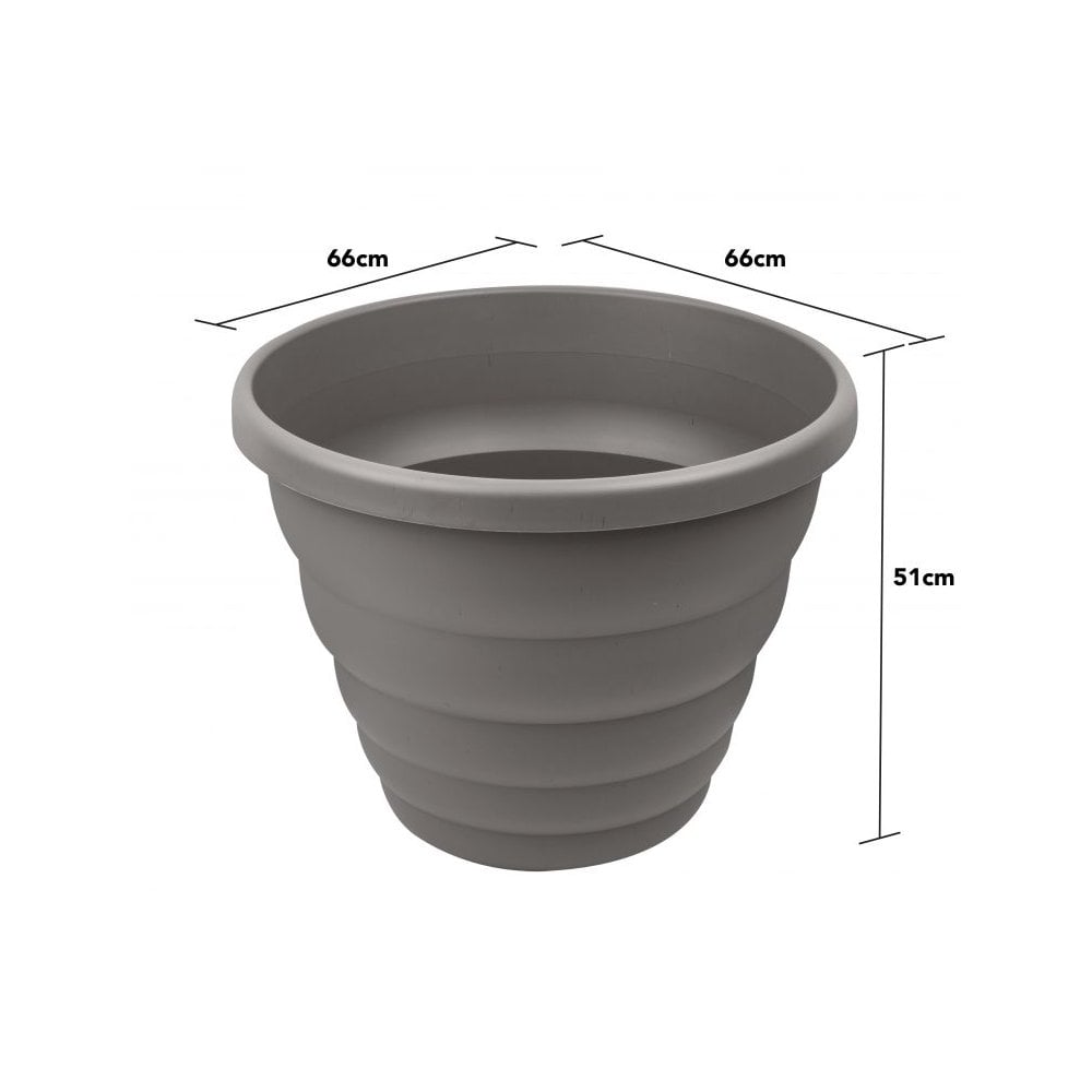 66cm Beehive Large Round Plastic Garden Pot-Wham-Plastic Box Shop