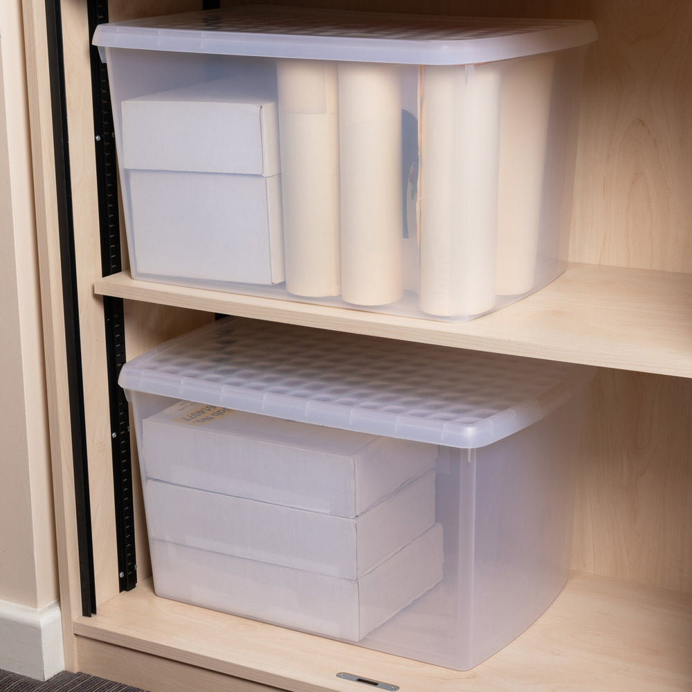 SINGLE - 62 Litre Wham Clip Plastic Storage Box with Lid 13.02-Wham-Plastic Box Shop