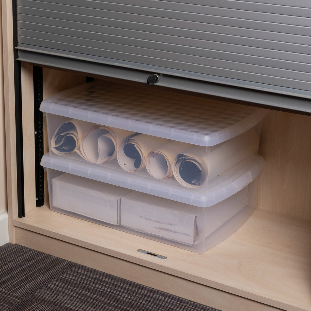 SINGLE - 30 Litre Wham Clip Plastic Storage Box with Lid 13.01-Wham-Plastic Box Shop